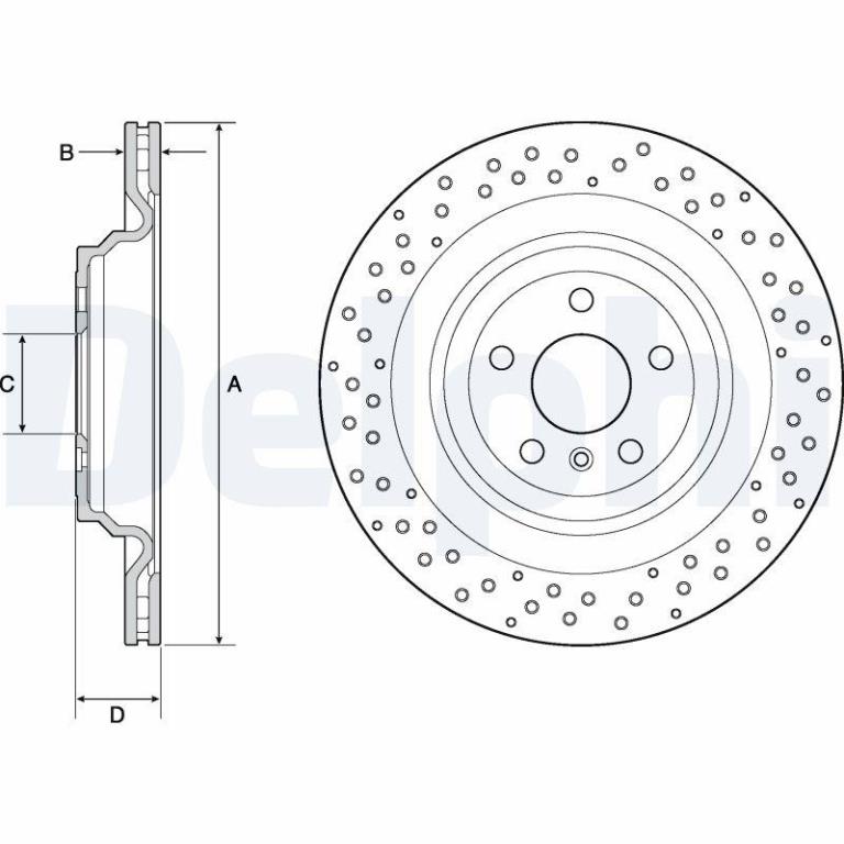 Disques de frein DELPHI BG4699C
