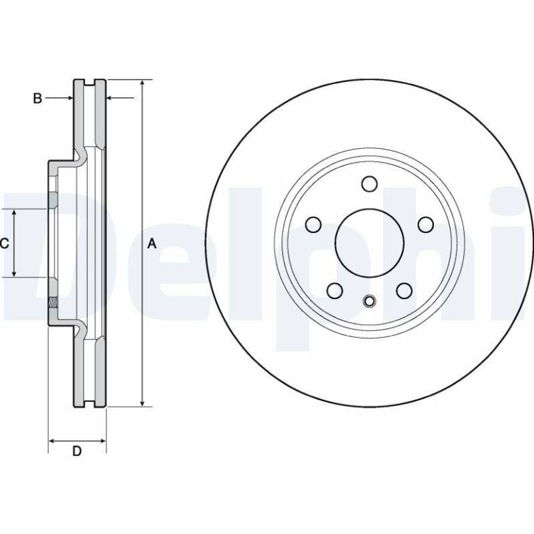 Disques de frein DELPHI BG4702C