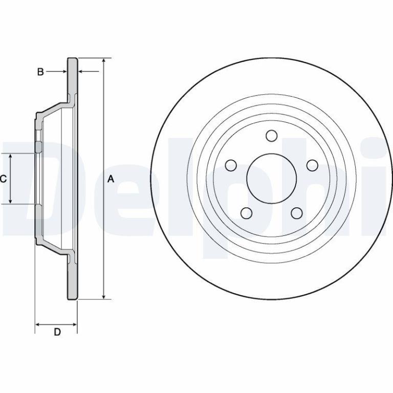 Disques de frein DELPHI BG4703C