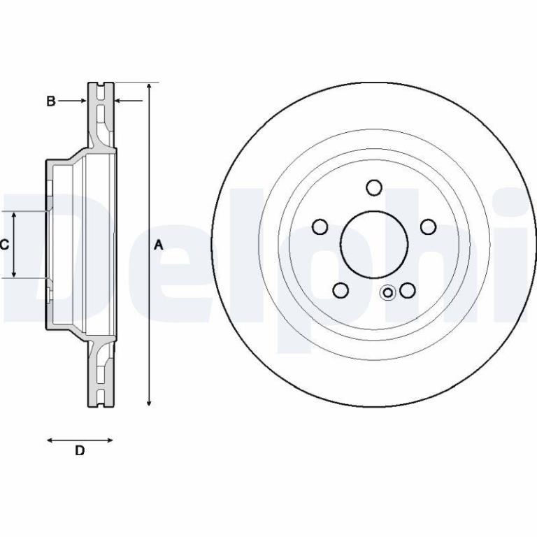 Disques de frein DELPHI BG4705C