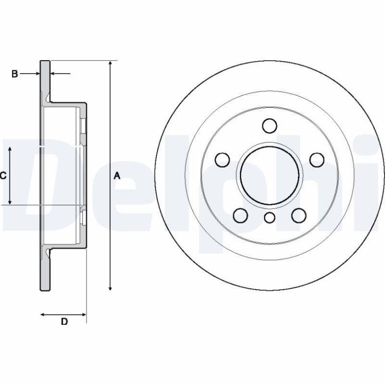 Disques de frein DELPHI BG4706C