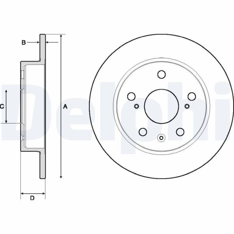 Disques de frein DELPHI BG4709C