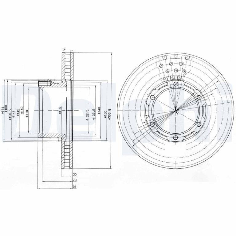 Disques de frein DELPHI BG473
