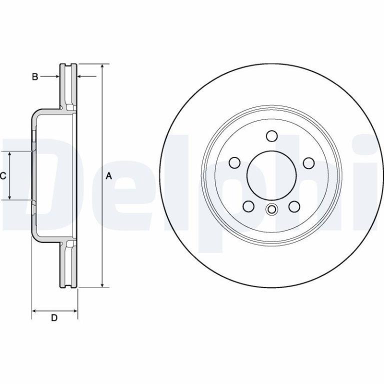 Disques de frein DELPHI BG4752C