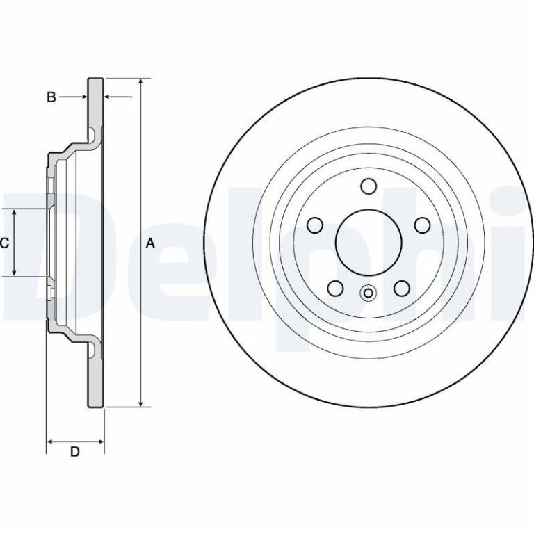 Disques de frein DELPHI BG4754C