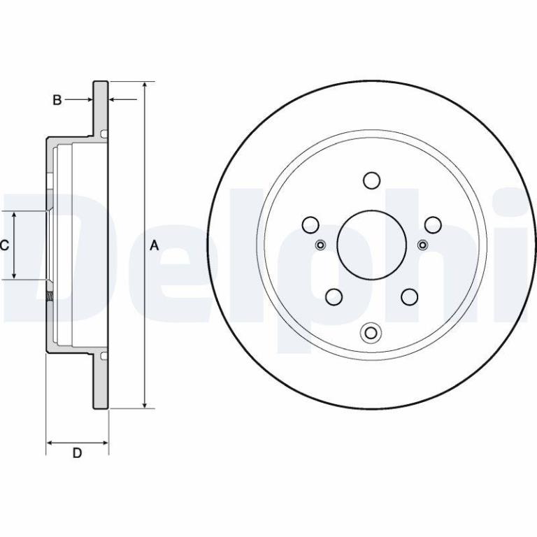 Disques de frein DELPHI BG4757C