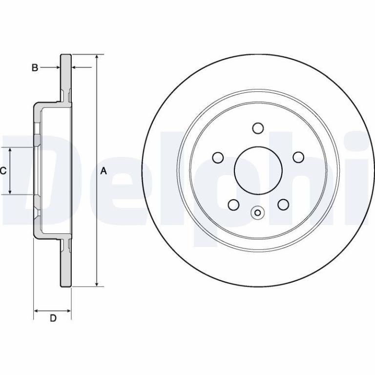 Disques de frein DELPHI BG4760C