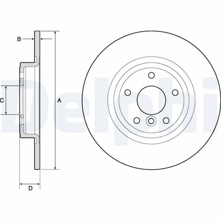 Disques de frein DELPHI BG4766C