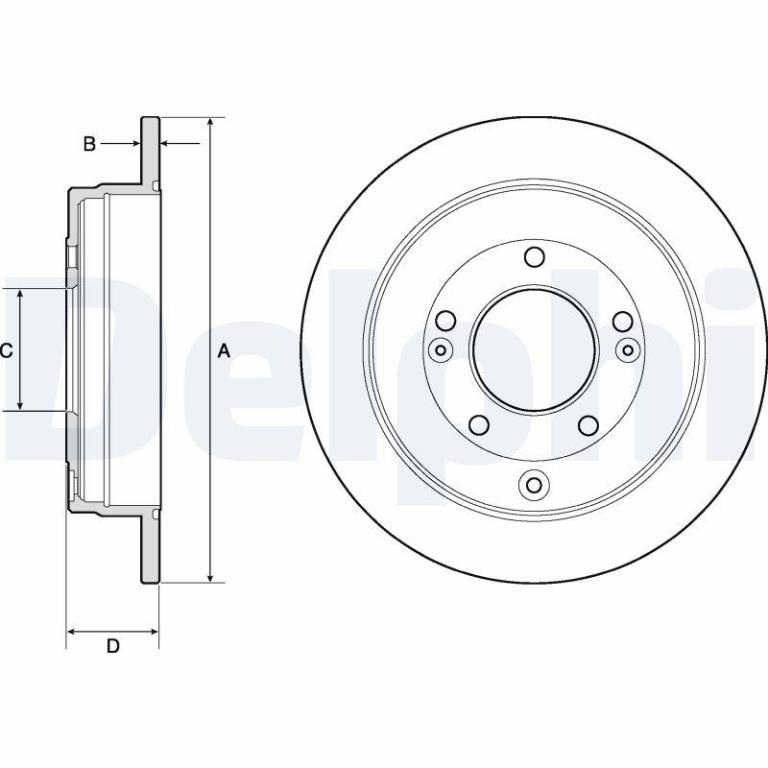 Disques de frein DELPHI BG4767C