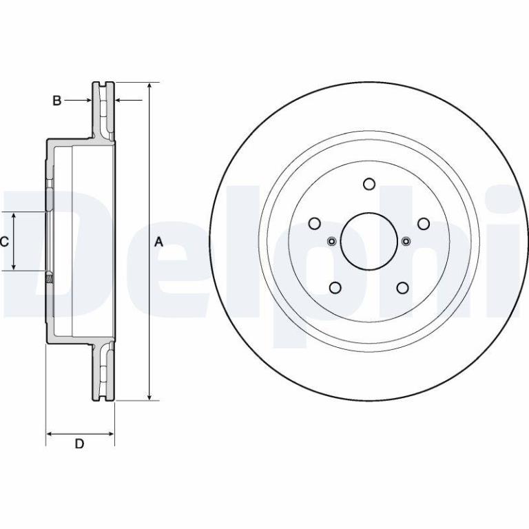 Discos de freno DELPHI BG4775C