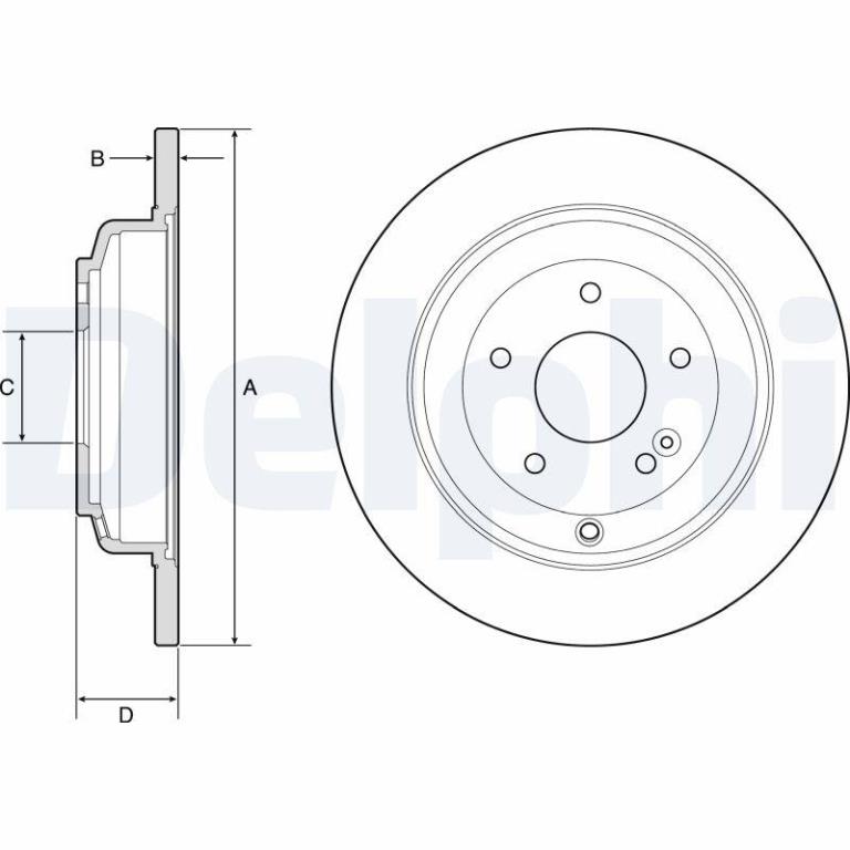 Disques de frein DELPHI BG4793C