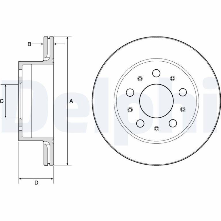 Disques de frein DELPHI BG4796C