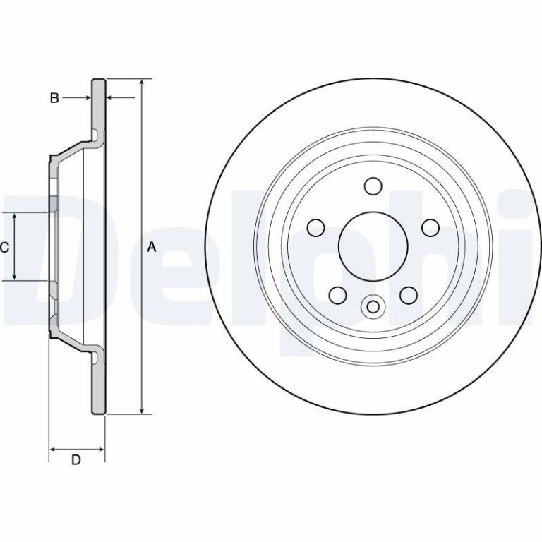 Disques de frein DELPHI BG4804C