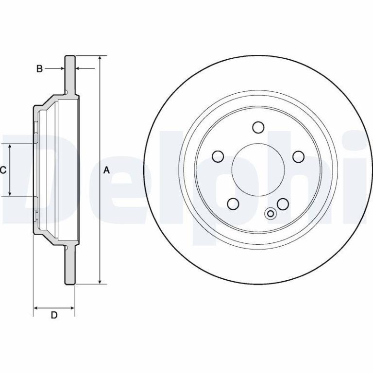 Disques de frein DELPHI BG4811C
