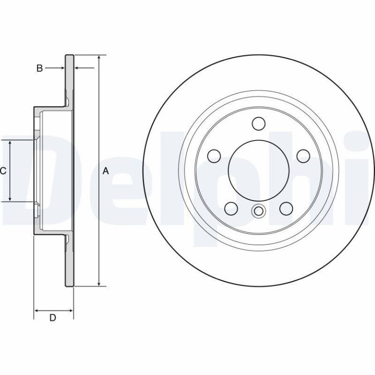 Disques de frein DELPHI BG4916C