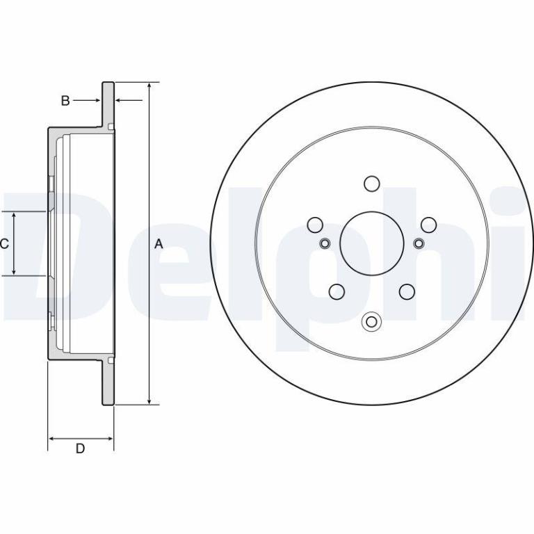 Disques de frein DELPHI BG4919C