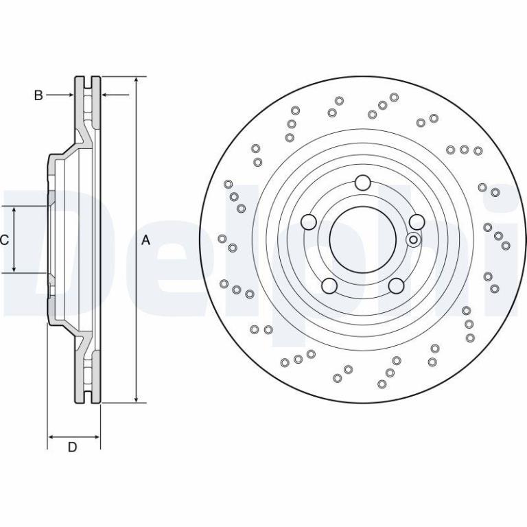 Disques de frein DELPHI BG4920C