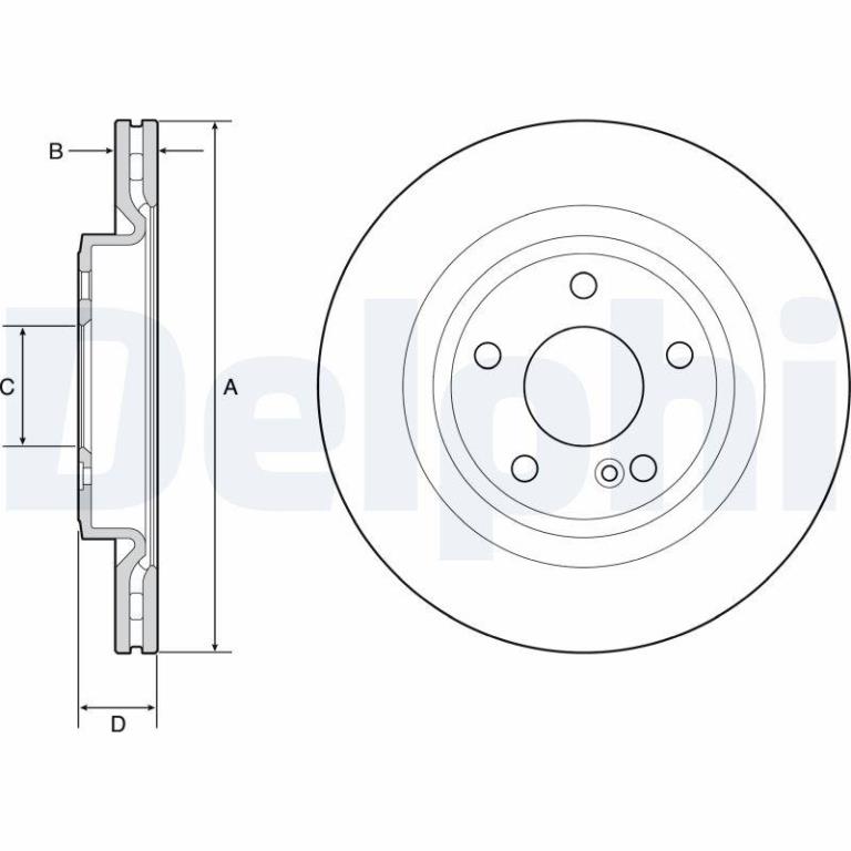 Disques de frein DELPHI BG4927C