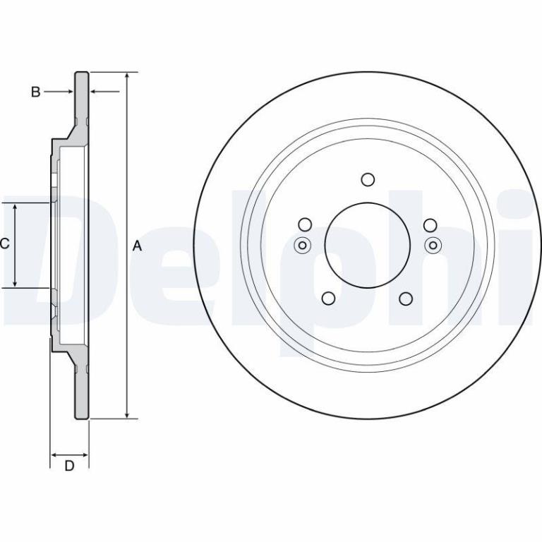 Disques de frein DELPHI BG4932C