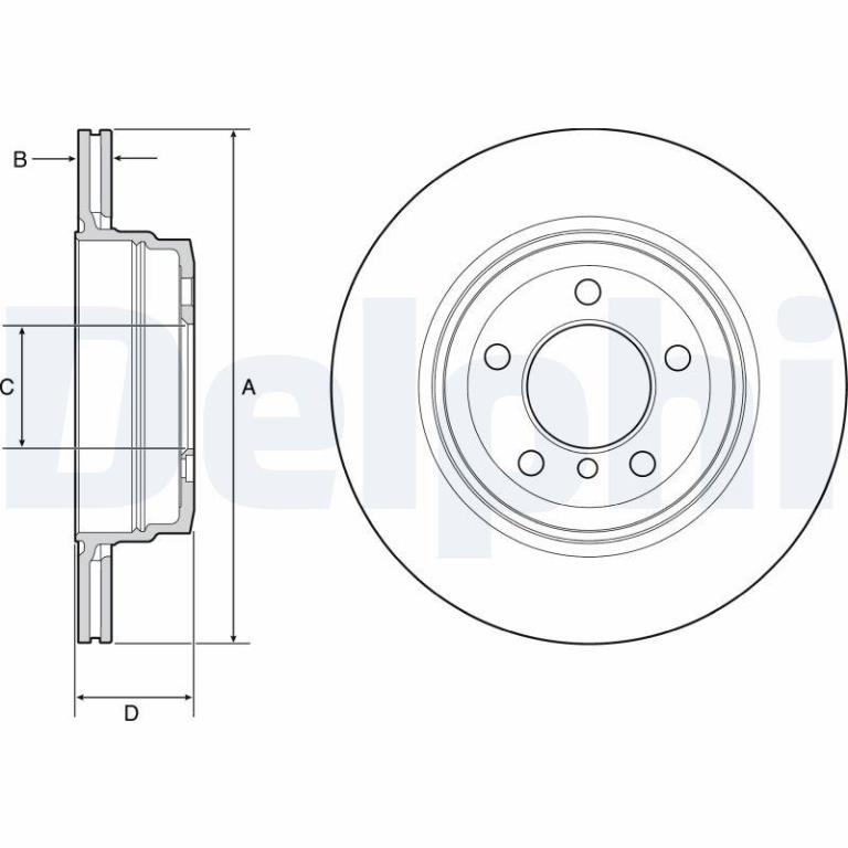 Disques de frein DELPHI BG4937C