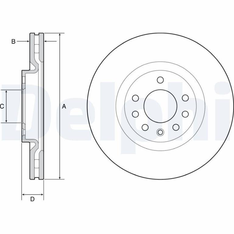 Disques de frein DELPHI BG4944C