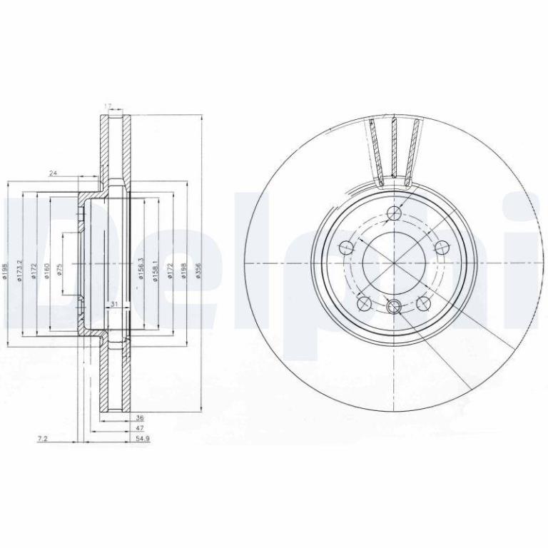 Discos de freno DELPHI ref. BG9004