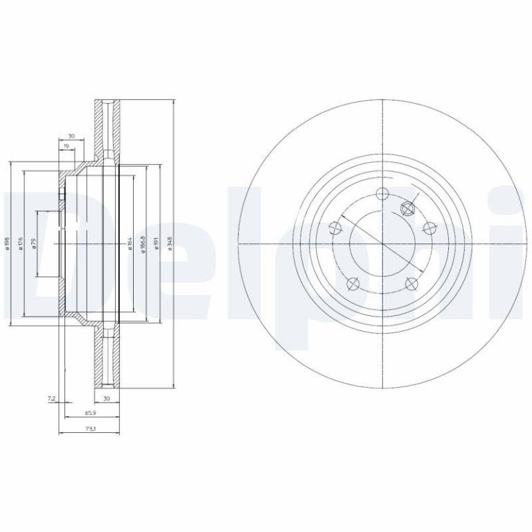 Disques de frein DELPHI BG9019