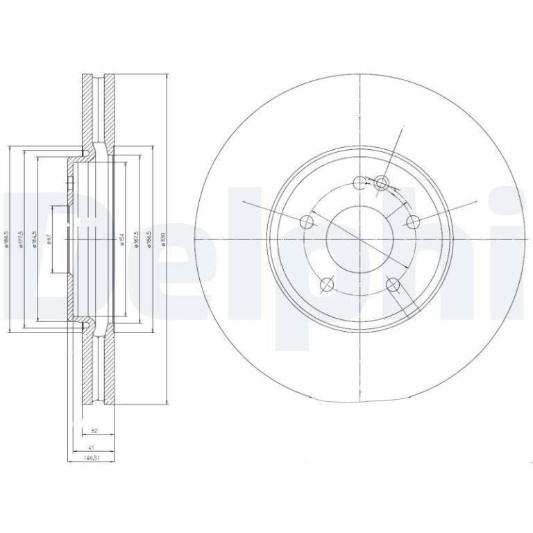 Disques de frein DELPHI BG9020