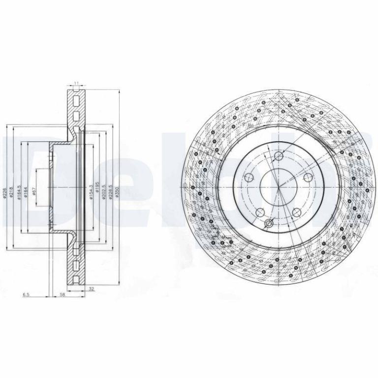 Disques de frein DELPHI ref. BG9057