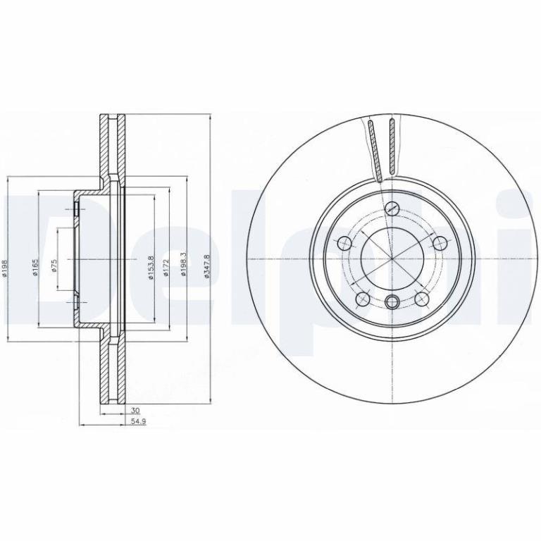 Disques de frein DELPHI BG9063C