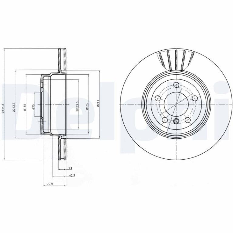Disques de frein DELPHI BG9064