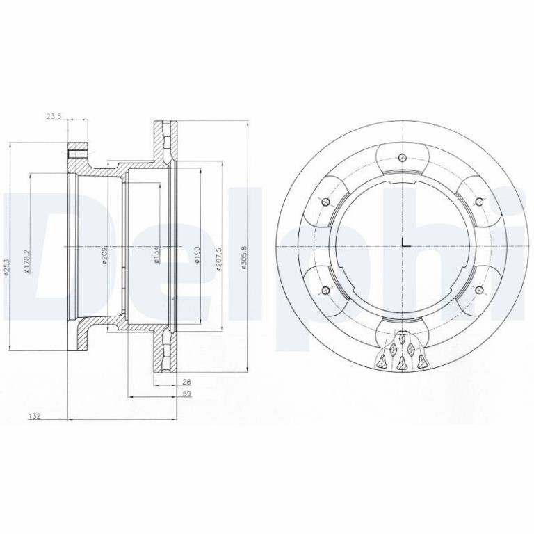 Disques de frein DELPHI BG9069