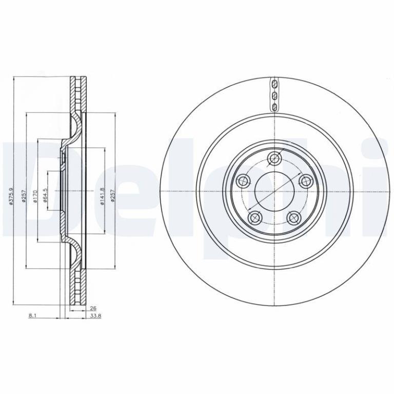 Disques de frein DELPHI BG9103C