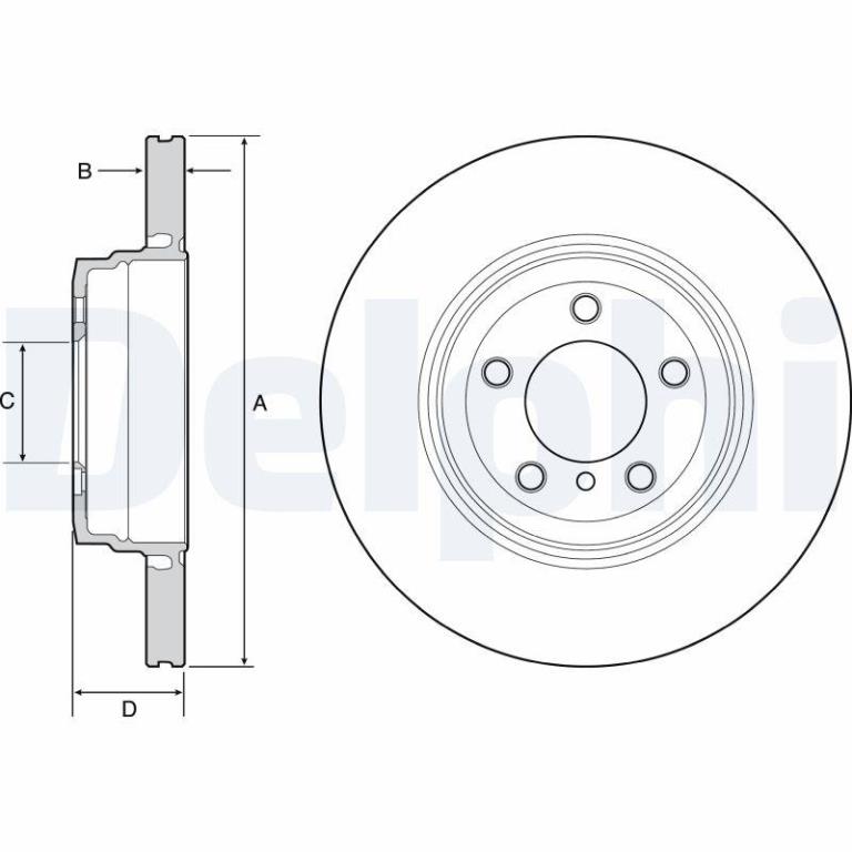 Disques de frein DELPHI BG9120C