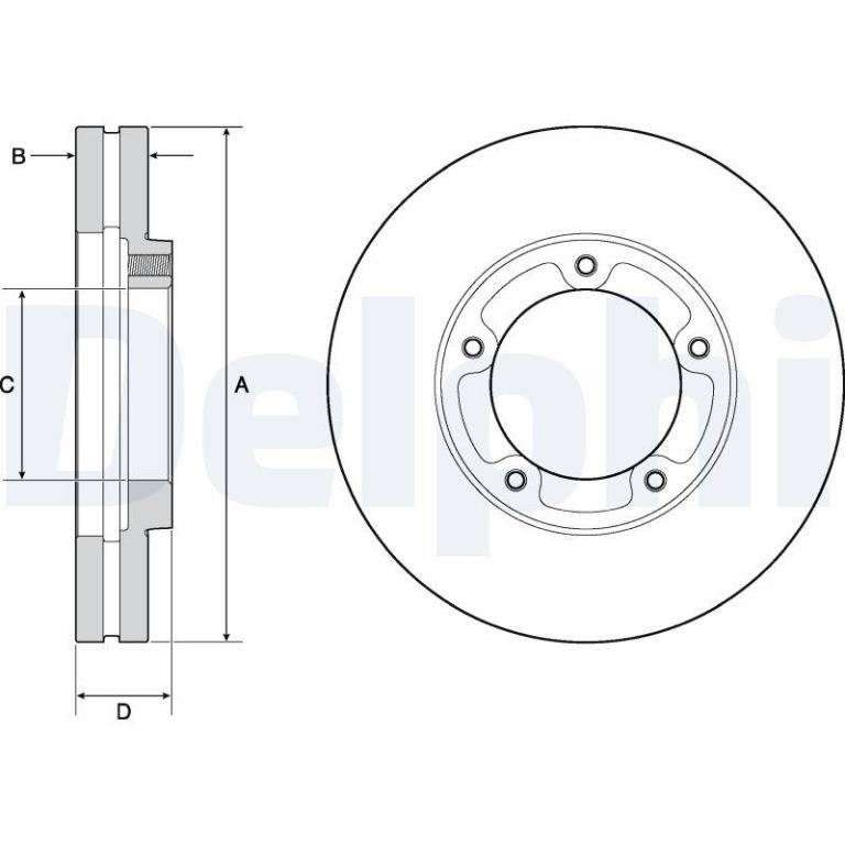 Disques de frein DELPHI BG9139