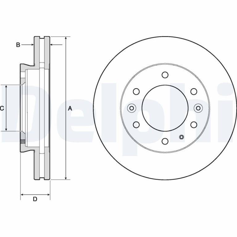 Disques de frein DELPHI ref. BG9140C