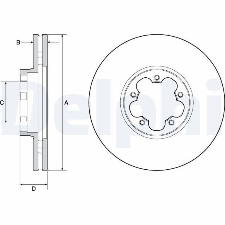 Disques de frein DELPHI BG9142C
