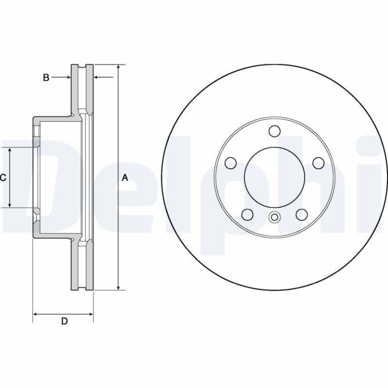 Disques de frein DELPHI BG9145C