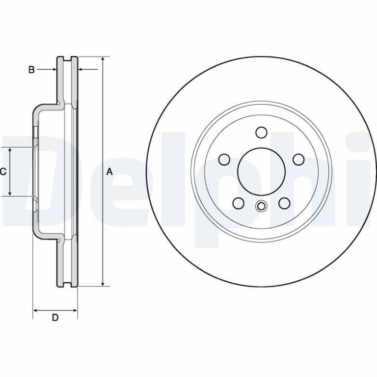 Disques de frein DELPHI BG9154C