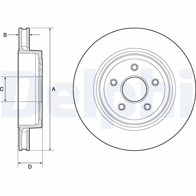 Disques de frein DELPHI BG9170C