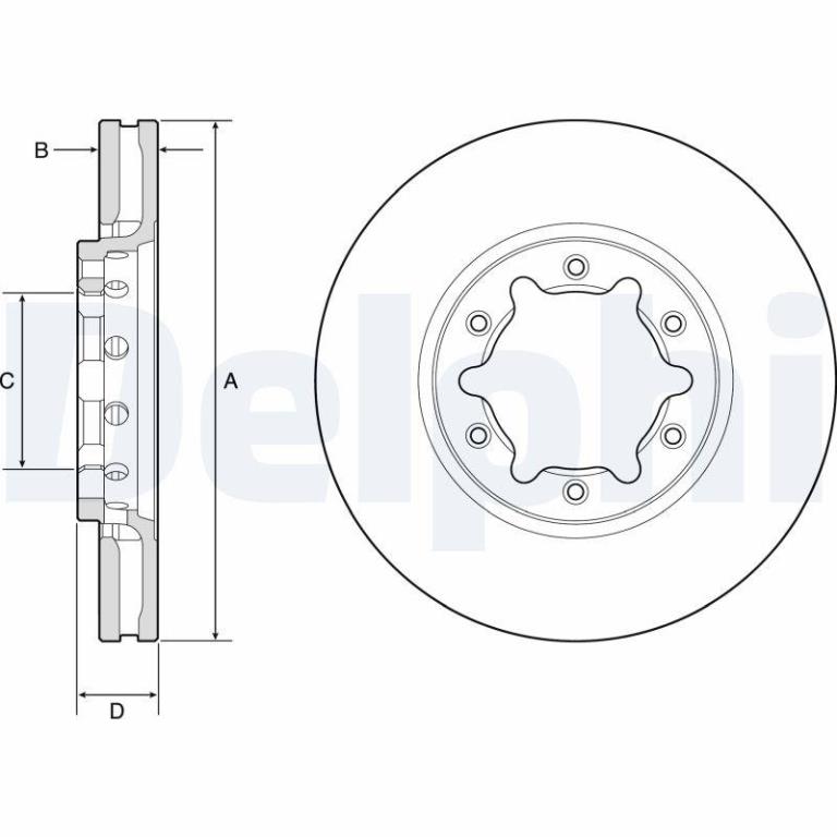 Disques de frein DELPHI BG9179