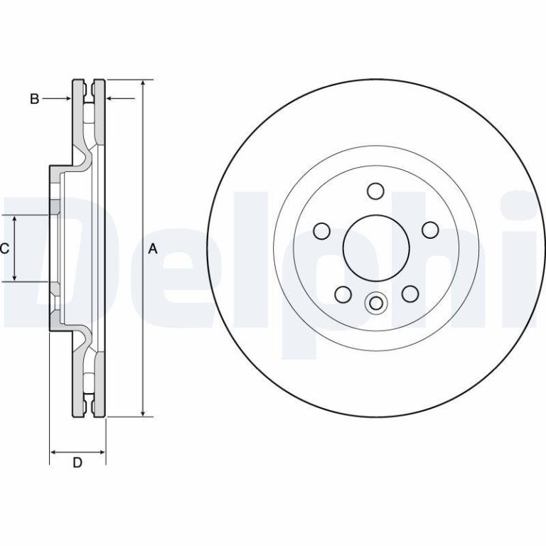 Disques de frein DELPHI ref. BG9183C