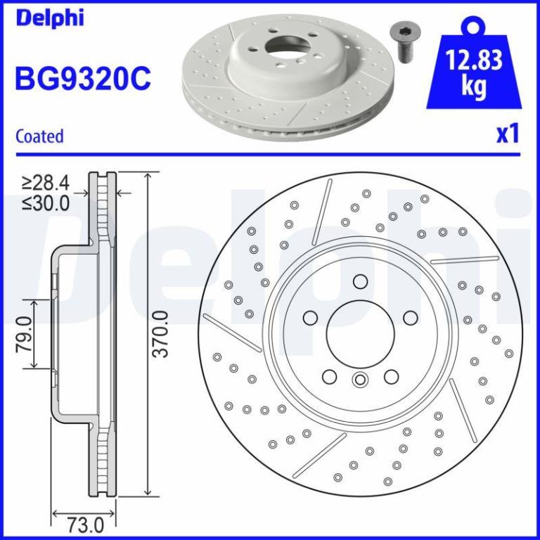 Disques de frein DELPHI BG9320C