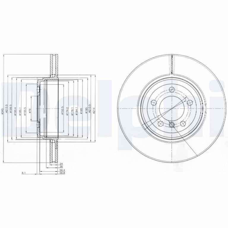 Disques de frein DELPHI BG9789
