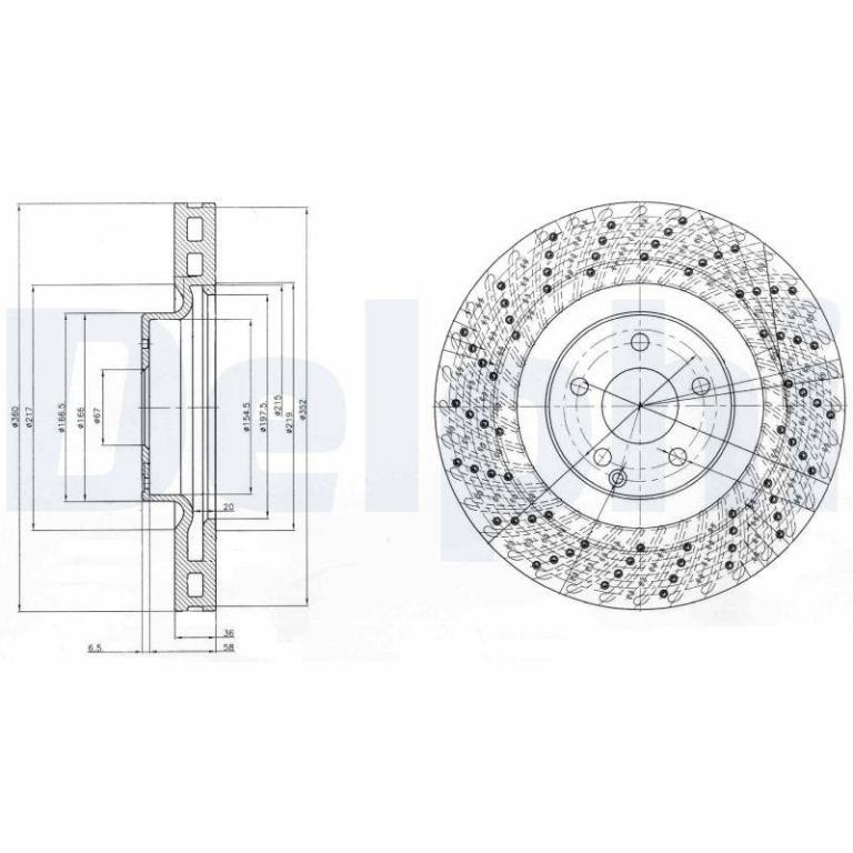 Disques de frein DELPHI BG9878