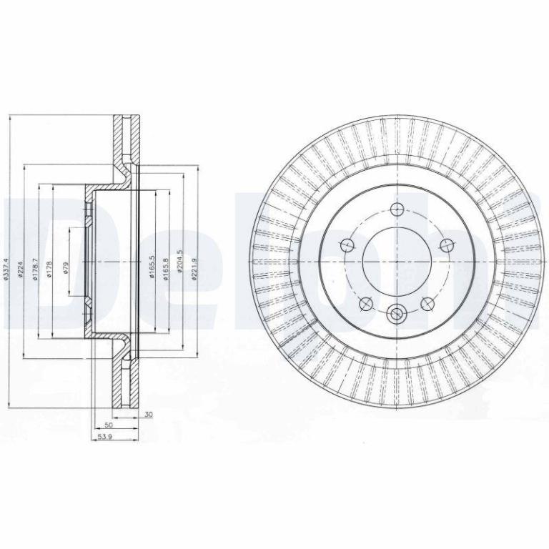 Disques de frein DELPHI BG9926