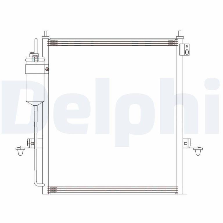 Condenseur, climatisation (Radiateur de climatisation) DELPHI ref. CF20286