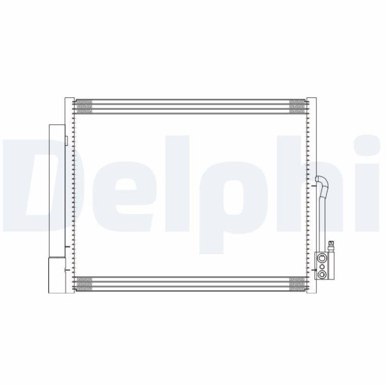 Condenseur, climatisation (Radiateur de climatisation) DELPHI ref. CF20294