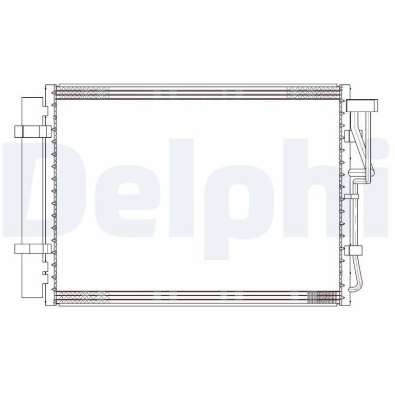Condenseur, climatisation (Radiateur de climatisation) DELPHI CF20303