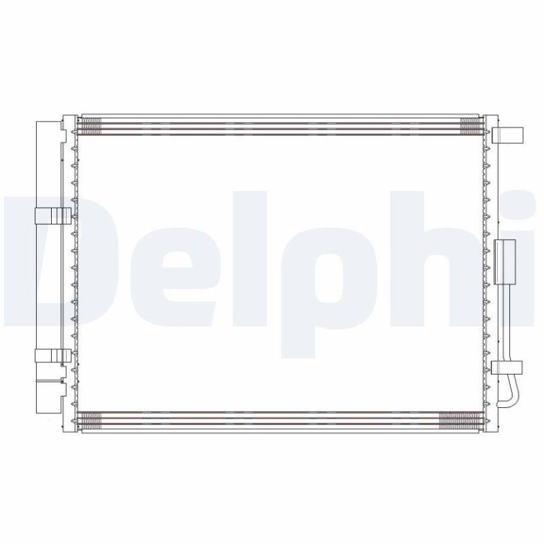 Condenseur, climatisation (Radiateur de climatisation) DELPHI ref. CF20304